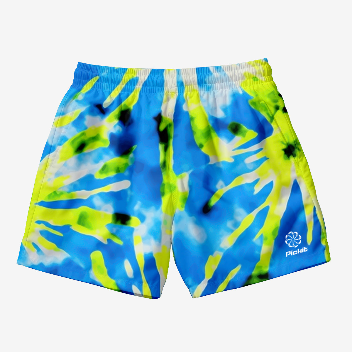 Court Blaze Tie Dye Shorts Neon Blue Burst