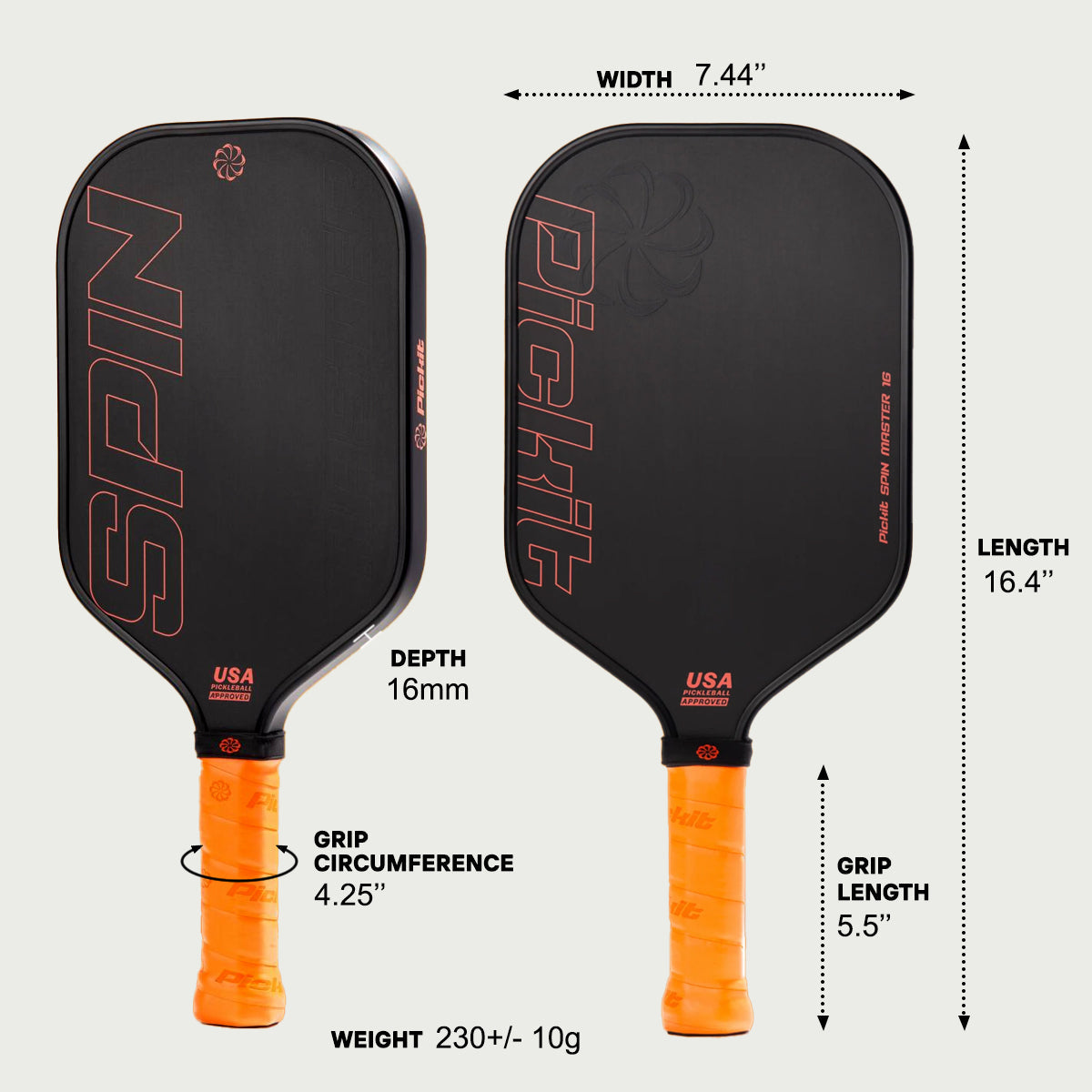 Vợt Pickleball Pickit Spin Master