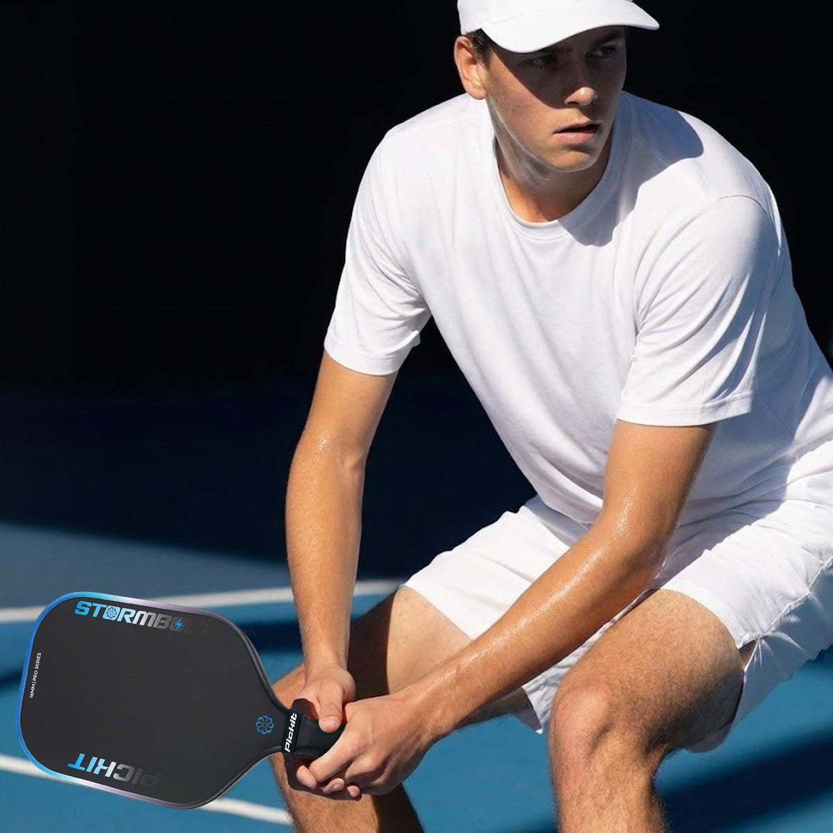 Vợt Pickleball Pickit Stormbolt 16mm - Màu hồng